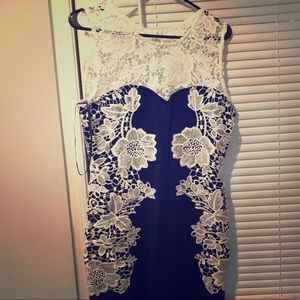 Blue and White Dress